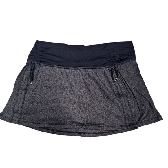 Lululemon Athletic Skort Gray Cinch Stretch Mini Sports Swim Tennis Womens 10 - Picture 9 of 9